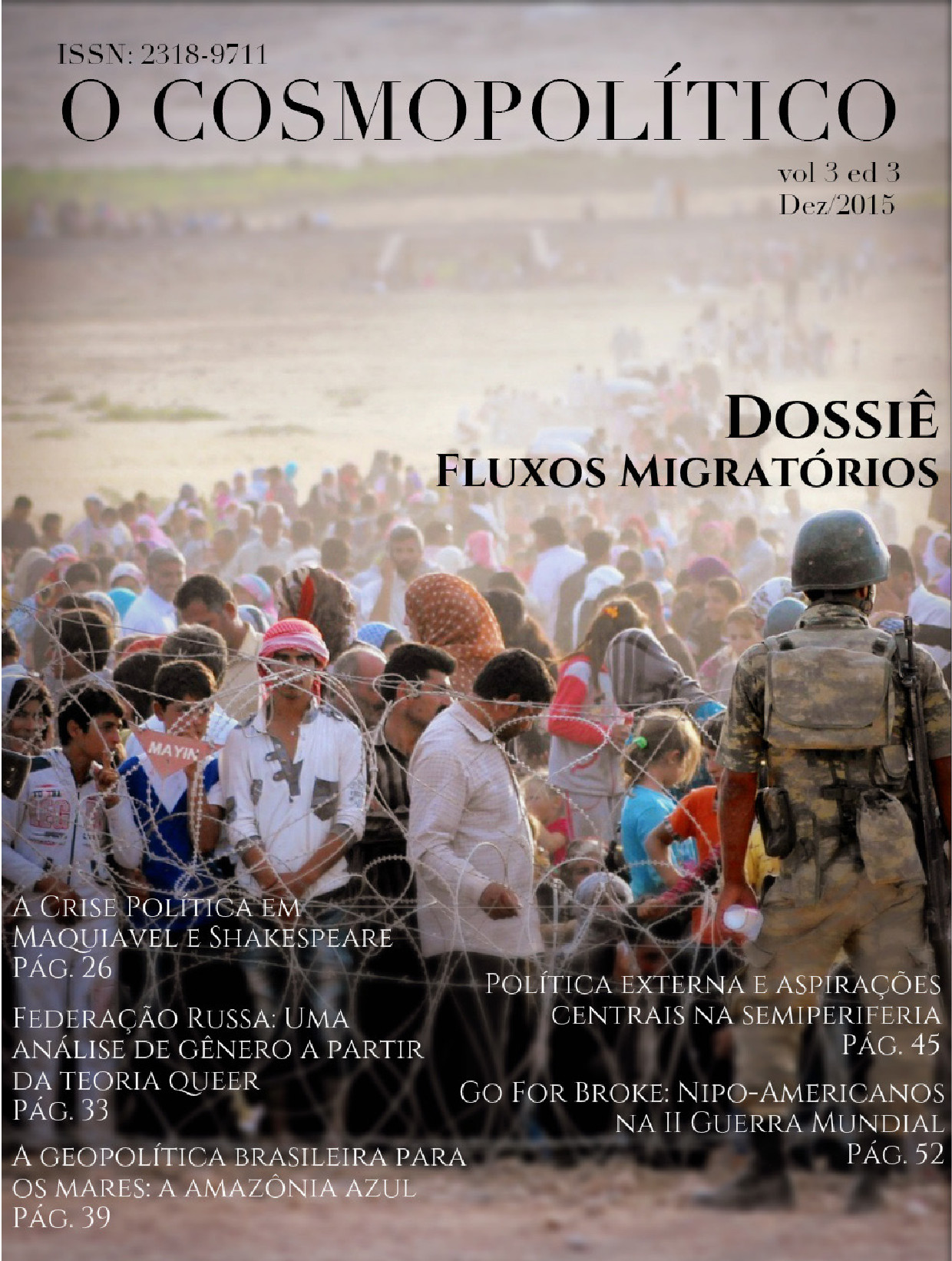 Imagem de capa: Centenas de pessoas fugitivas caminham juntas em direção a um destino.