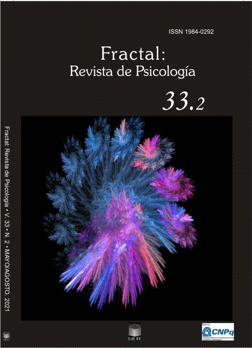 Portada del número 33.2 del año 2021. La portada contiene el número ISSN, el título de la revista, el volumen y número de edición y la imagen de un fractal