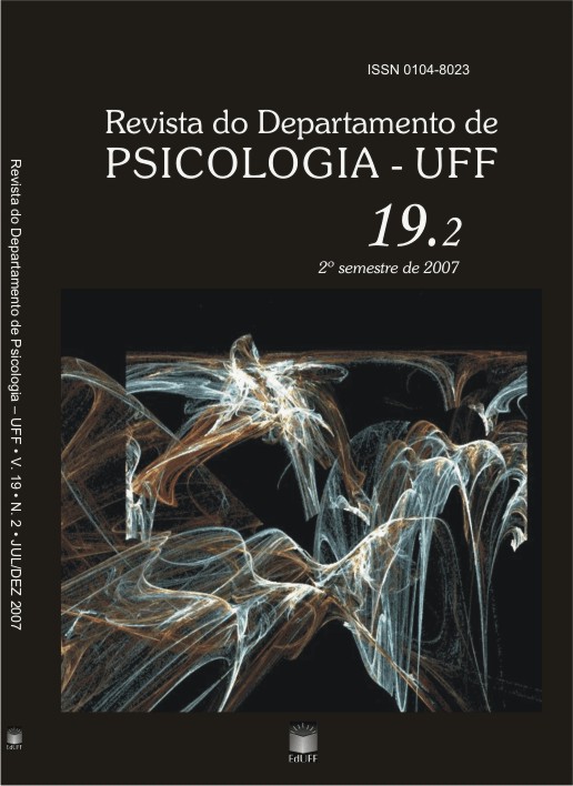 					Visualizar Revista do Departamento de Psicologia - UFF (v. 19, n. 2)
				