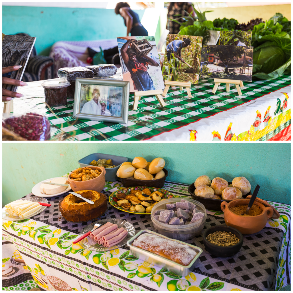 Alimentos produzidos por comunidades em TBC