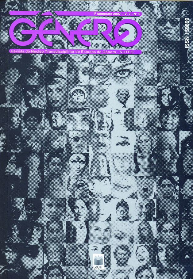 					Visualizar v. 7 n. 2 (2007): Revista Gênero
				