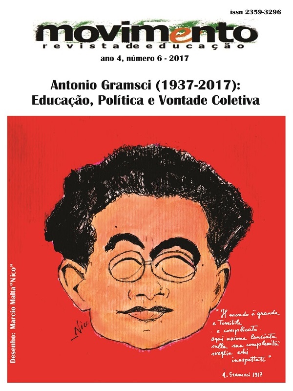 					Visualizar n. 6 (2017): Antonio Gramsci (1937-2017): educação, política e vontade coletiva
				