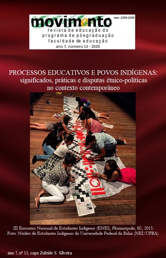 					Visualizar v. 7 n. 13 (2020): Processos Educativos e povos indígenas: significados, práticas e disputas étnico-políticas no contexto contemporâneo
				