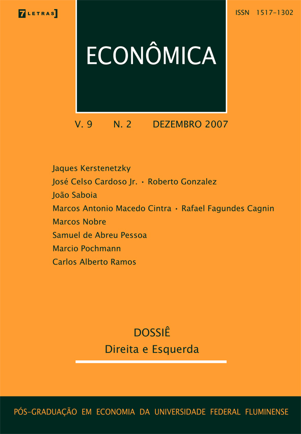 					Visualizar v. 9 n. 2 (2007): Direito e Esquerda
				